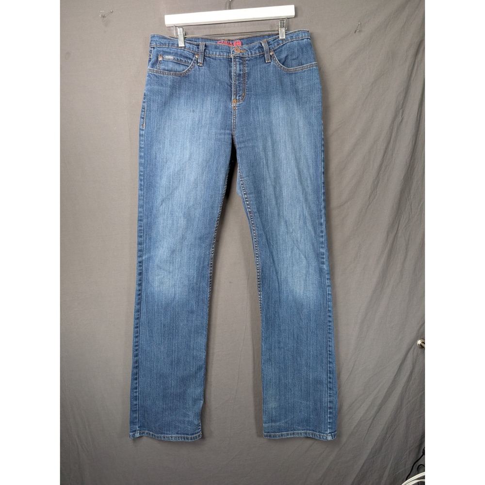 Cinch Jenna Relaxed Fit Jeans Blue Denim Mid Rise Straight Leg‎ Size 33/15 XL
